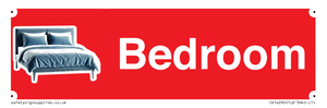 Bedroom Dementia Sign Red